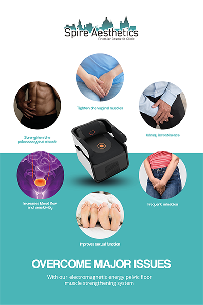 Image of EMS chair to treat Urine leakage Owsestry from Spire Aesthetics