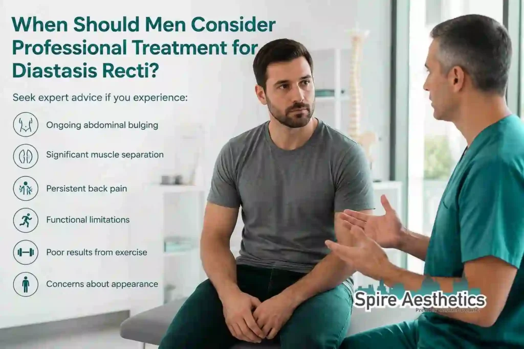 When Should Men Consider Professional Treatment for Diastasis Recti Owsestry?