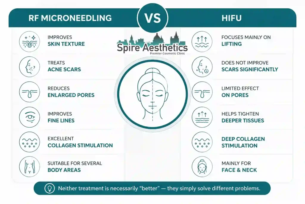 RF Microneedling vs HIFU: Which Treatment Gives Better Results Owsestry?